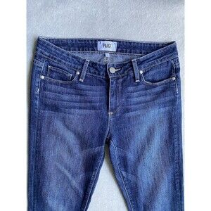 Paige Women’s Size 28 Skyline Ankle Peg Blue Denim Jeans Stretch Skinny Slim